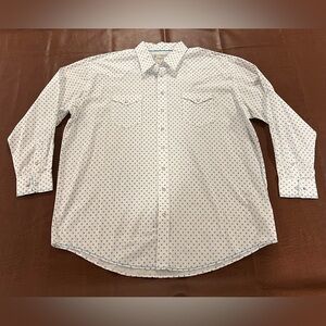 Panhandle Rough Stock Men’s Western Pearl Snap Shirt - Size 2XL (Fit Larger)